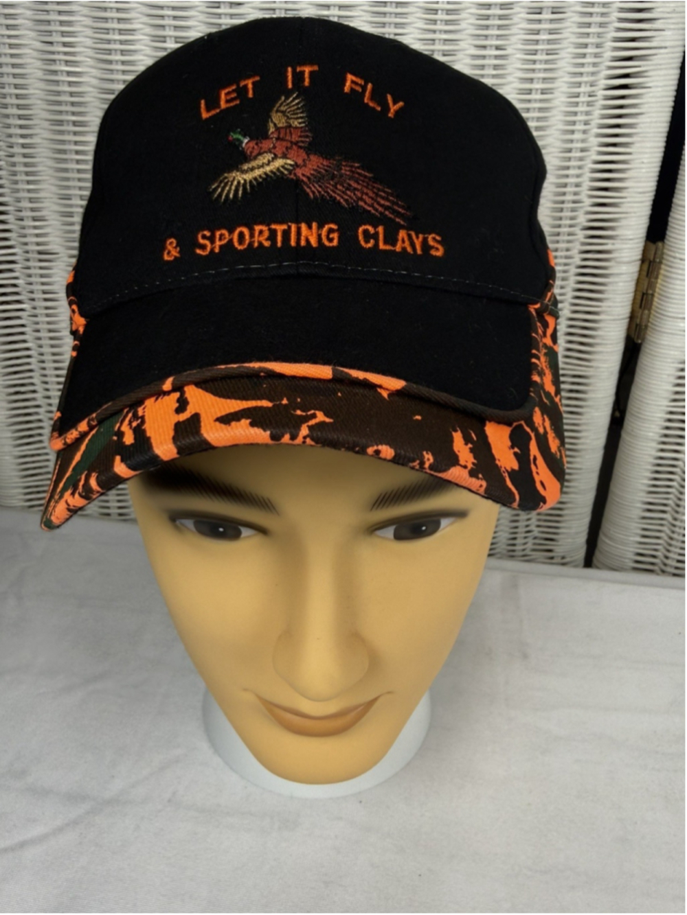 Let It Fly Pheasant Hunting Club Sporting Clays OTTO Camo Hat Cap OSFM